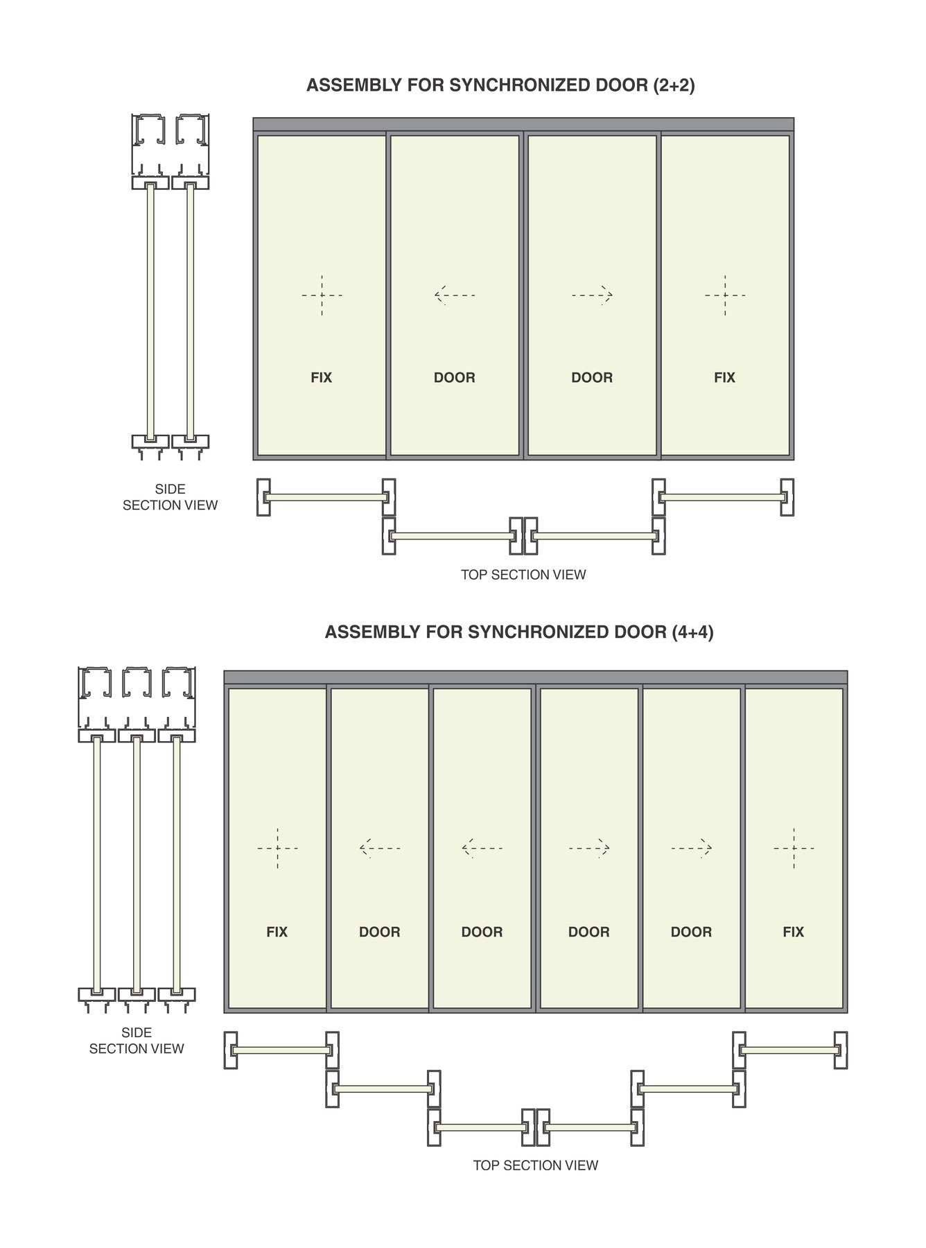ALU Synchro Slide – 2D drawing